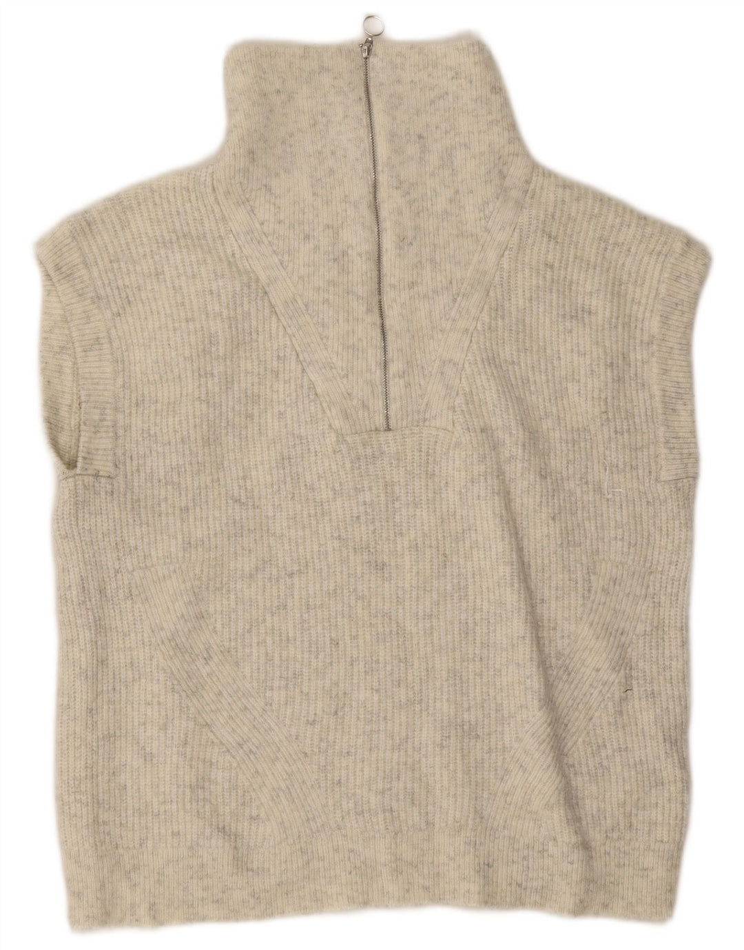 Marks & Spencer Damen-Tanktop in Übergröße, Gr. 10, Größe S, Grau gefleckt