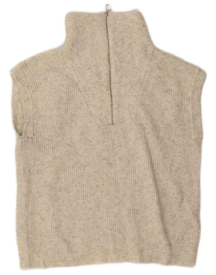 Marks & Spencer Damen-Tanktop in Übergröße, Gr. 10, Größe S, Grau gefleckt