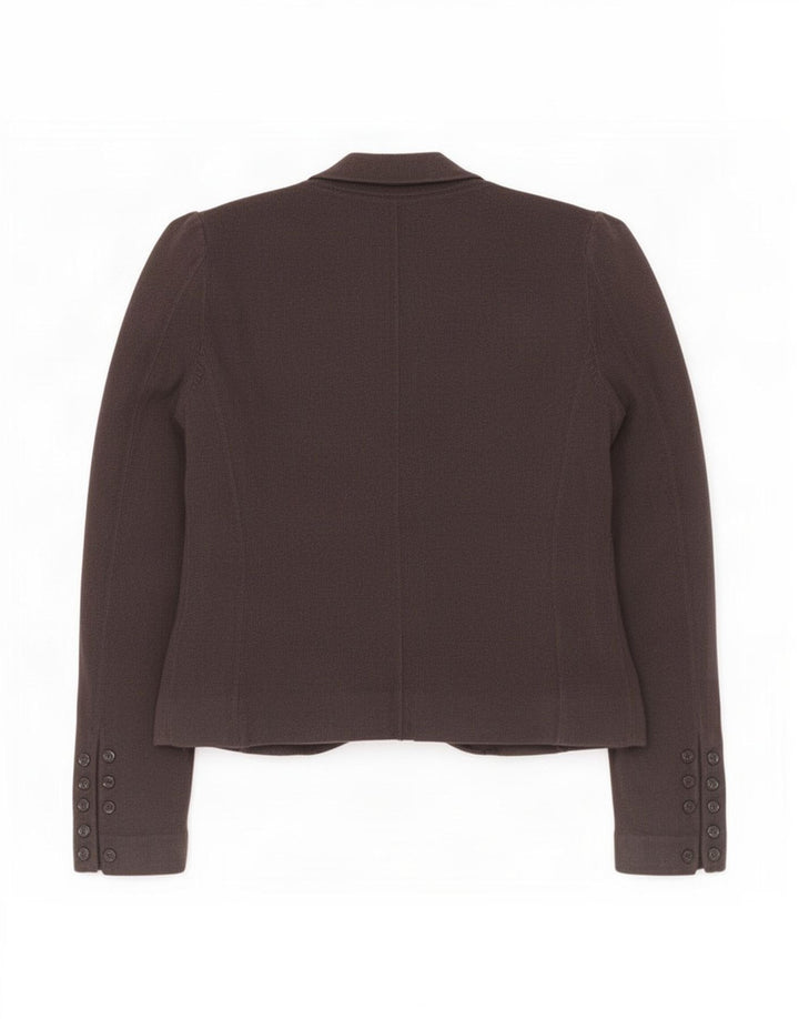 Phase Eight Damen-Strickblazer mit 3 Knöpfen, UK 12, mittelgraue Viskose