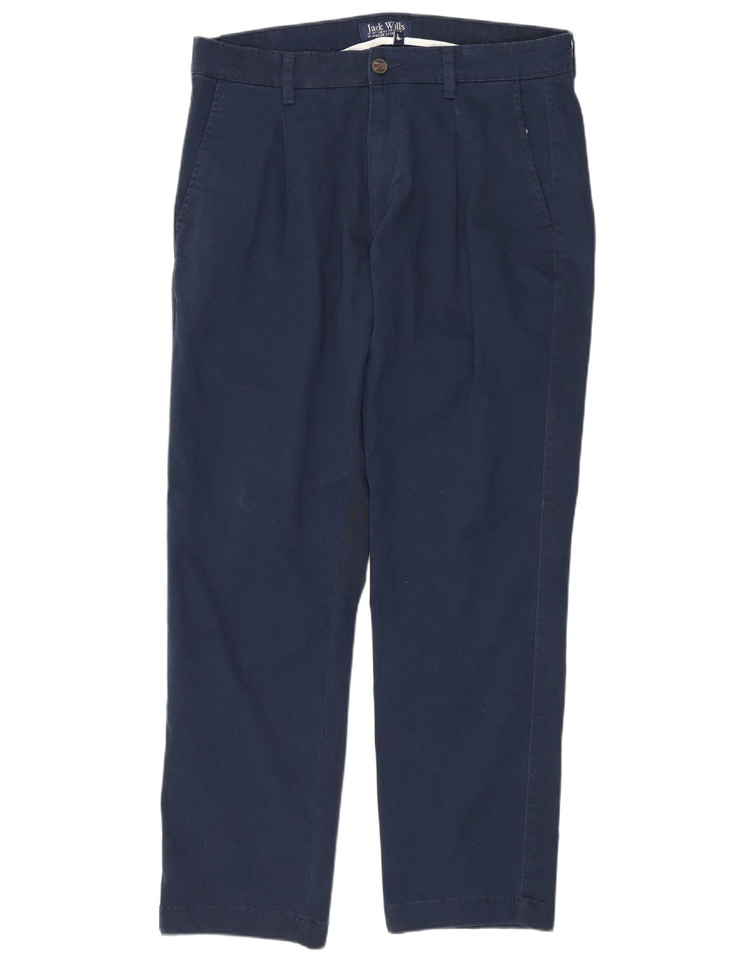 JACK WILLS Herren-Chinohose mit Pegged, W32, L29, marineblaue Baumwolle