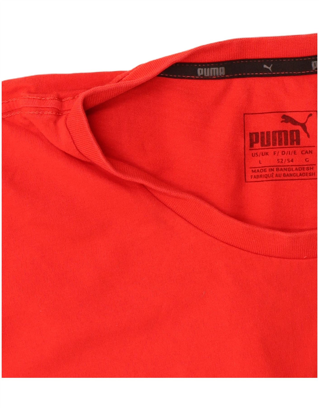 Puma Herren Grafik T-Shirt Top Große rote Baumwolle