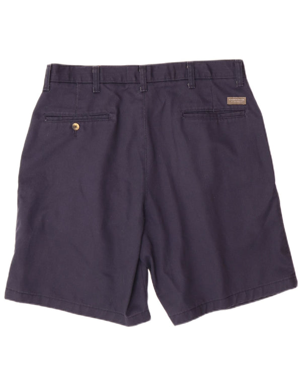WRANGLER Herren Timber Creek Pegged Chino Shorts W34 Große marineblaue Baumwolle