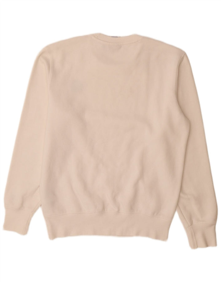 Champion Herren-Sweatshirt, Pullover, Größe S, weiße Baumwolle