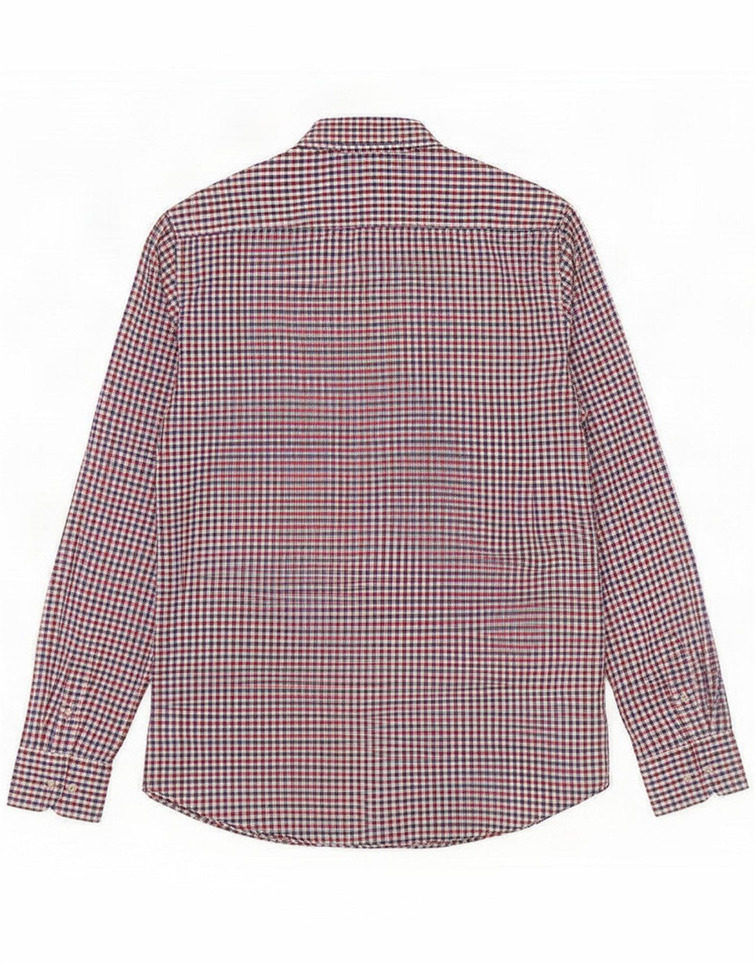 Massimo Dutti Mens Casual Fit Shirt Medium Mehrfarbige Gingham-Baumwolle