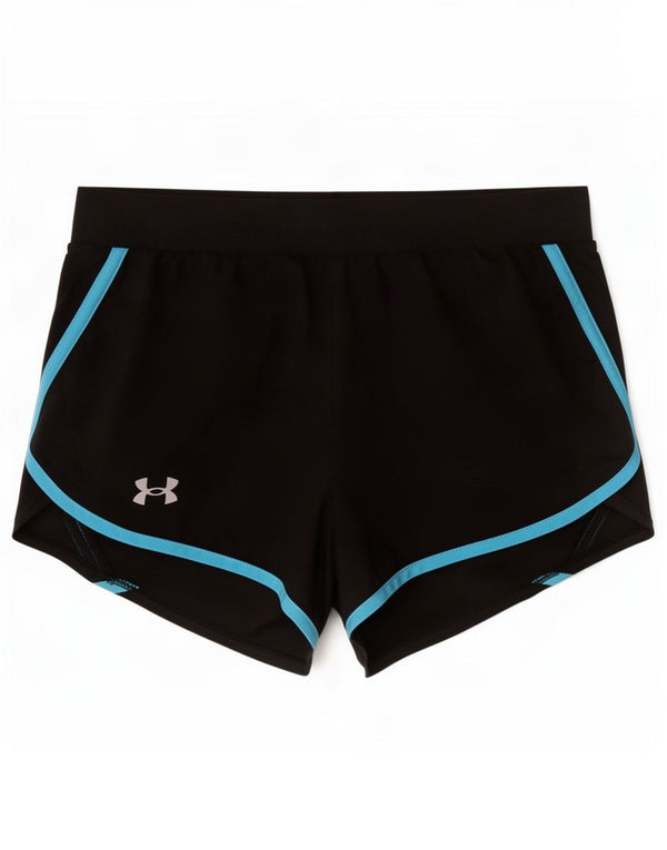 Under Armour Damen Heat Gear Sportshorts UK 8 Small Schwarz Colourblock