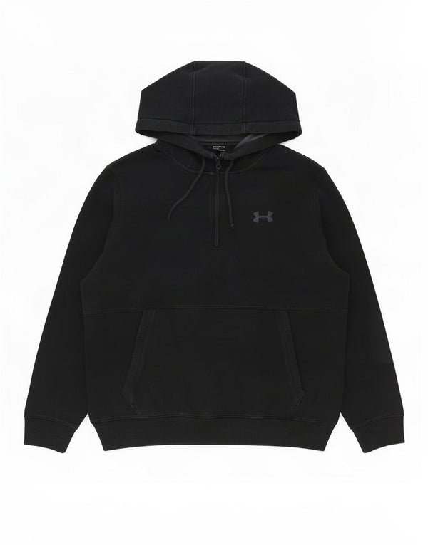 Under Armour Herren Cold Gear Kapuzenpullover mit Reißverschluss, 2XL, Schwarz
