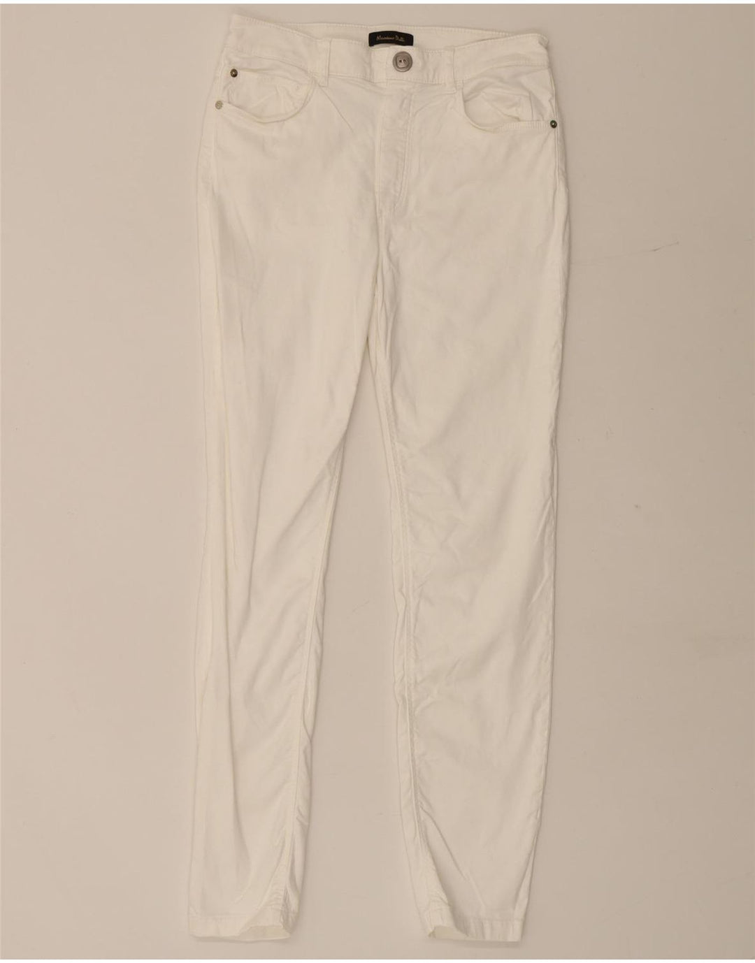 Massimo Dutti Damen Slim Freizeithose EU 40 Medium W28 L28 Weiß