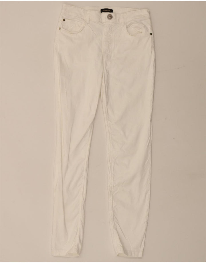 Massimo Dutti Damen Slim Freizeithose EU 40 Medium W28 L28 Weiß