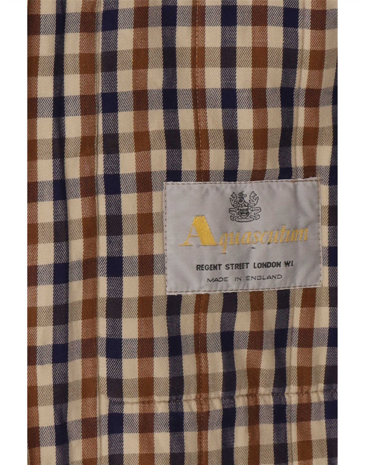Aquascutum Damen Übergroßer gepolsterter Mantel UK 16 Large Beige Polyester