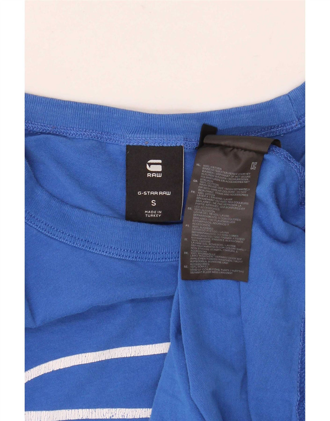 G-Star Herren Grafik-T-Shirt-Oberteil, Größe S, Blau, Baumwolle