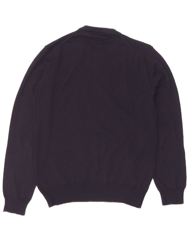 Trussardi Herren-Pullover mit Rundhalsausschnitt, Größe S, Marineblau