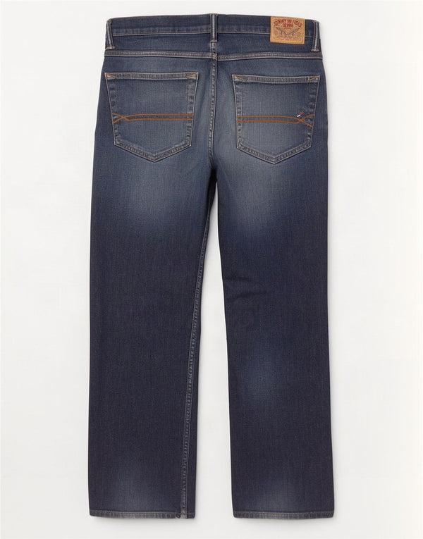 Tommy Hilfiger Herren Ryder Regular Straight Jeans W33 L30 Marineblau Baumwolle