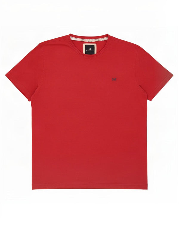 Crew Clothing Herren T-Shirt Top XL Rot Baumwolle