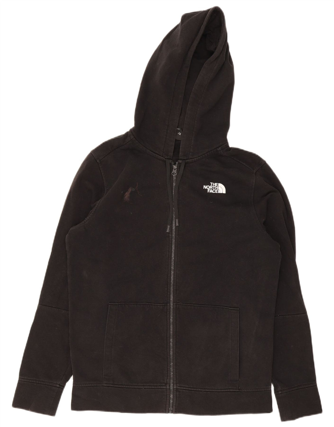 The North Face Herren-Kapuzenpullover mit Reißverschluss, mittelschwarz, Baumwolle