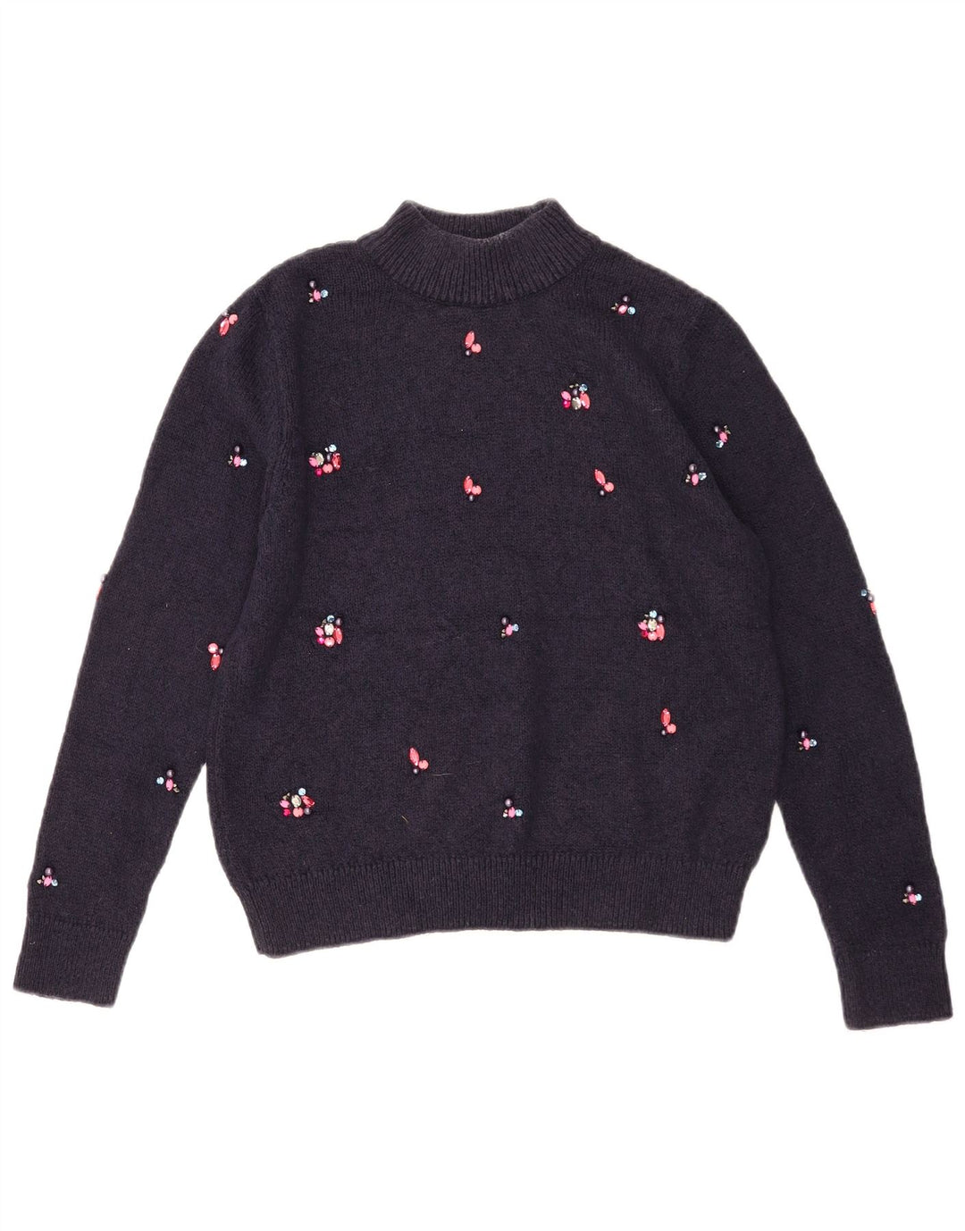 Marks & Spencer Rollkragenpullover für Damen, Gr. 10, Marineblau