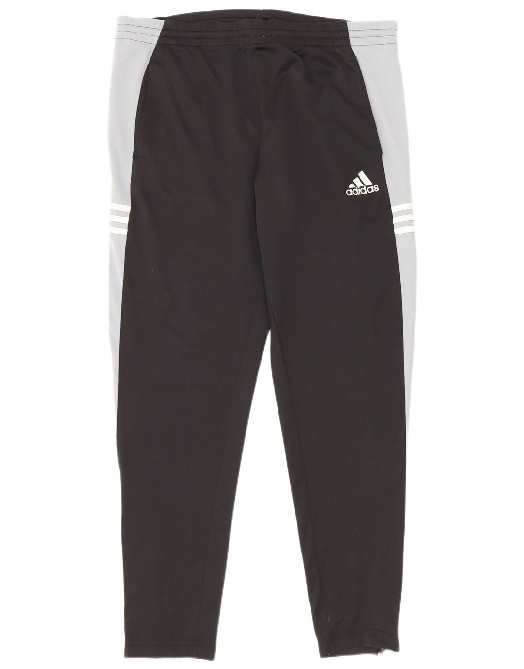 Adidas Herren-Trainingshose UK 40/42 Mittelschwarzes Colourblock-Polyester