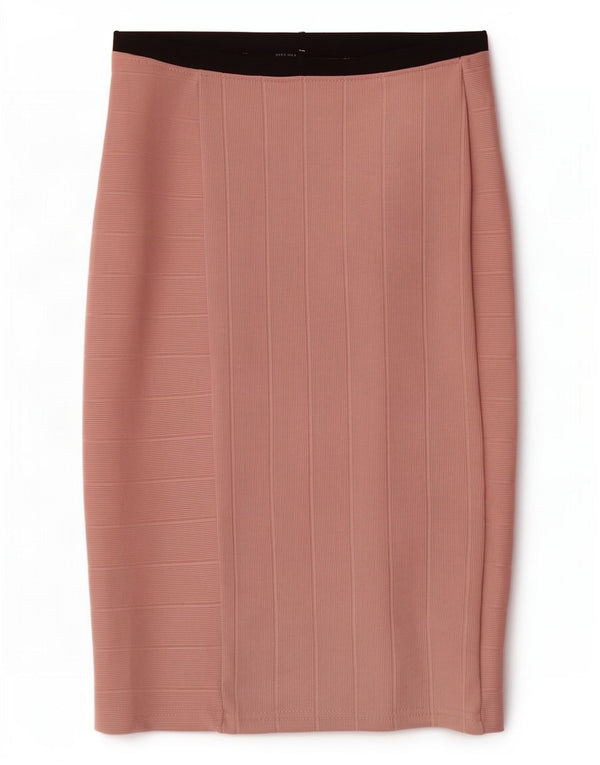 Zara Damen Bleistiftrock W26 Small Pink Colourblock