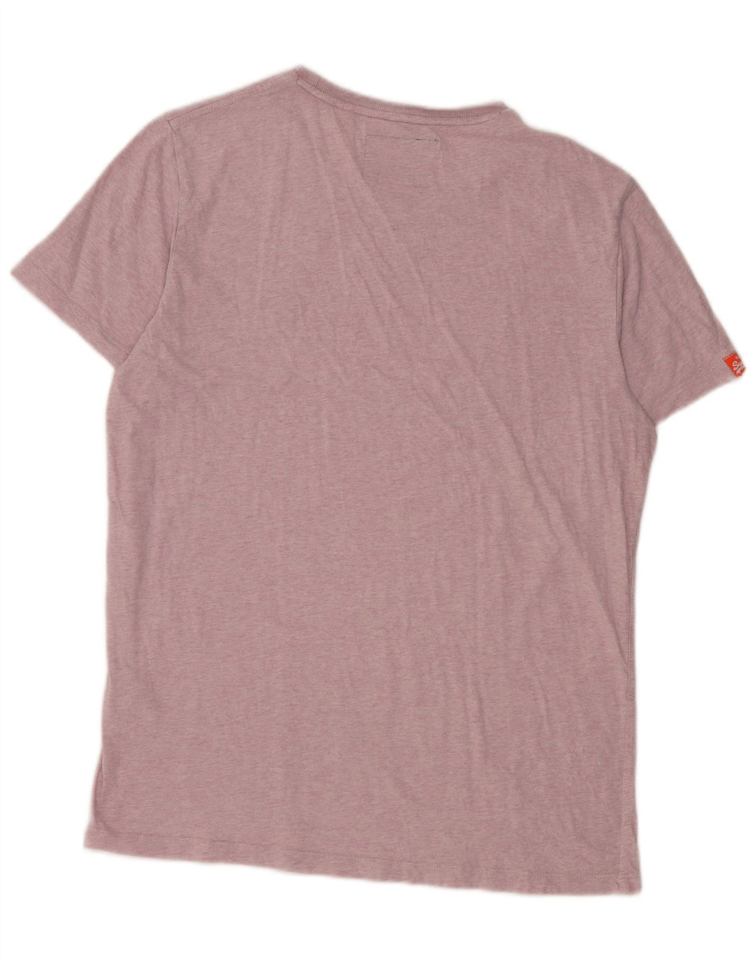 Superdry Damen T-Shirt Top UK 16 Large Rosa Baumwolle