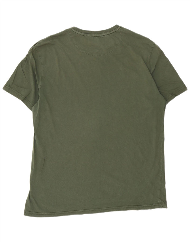 Lyle & Scott Herren T-Shirt Top XL Khaki Baumwolle