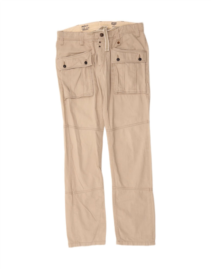 Levi's Herren gerade Cargohose W33 L34 Beige Baumwolle