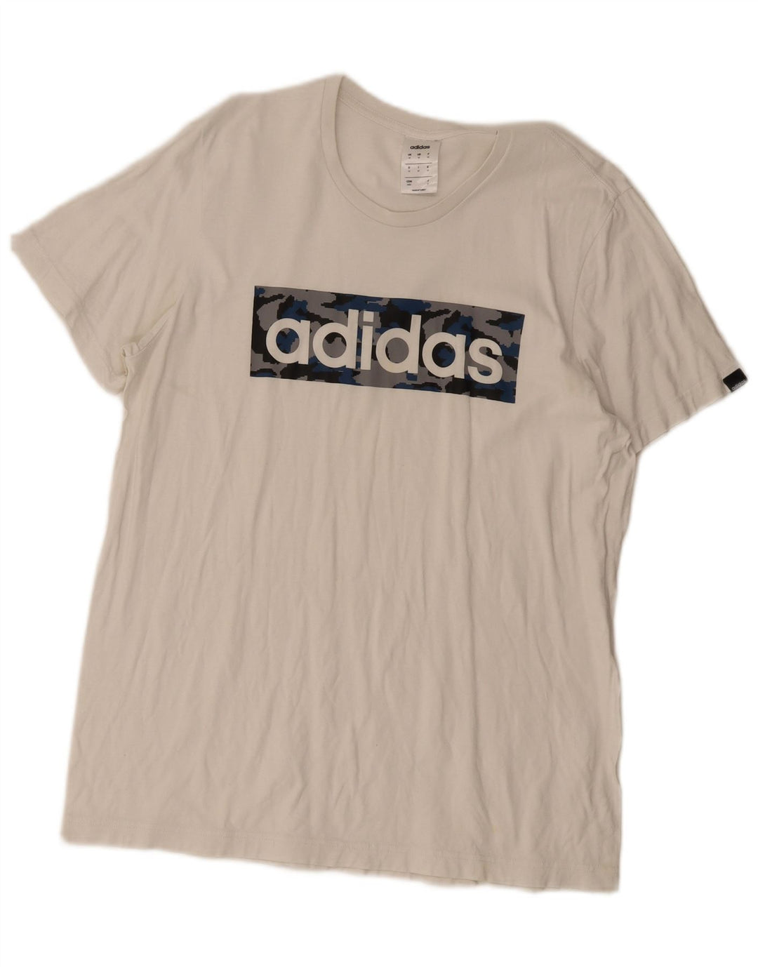 Adidas Herren Graphic T-Shirt Top Mittelweiß