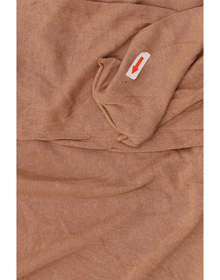 Zara Damen Top Langarm UK 14 Medium Beige