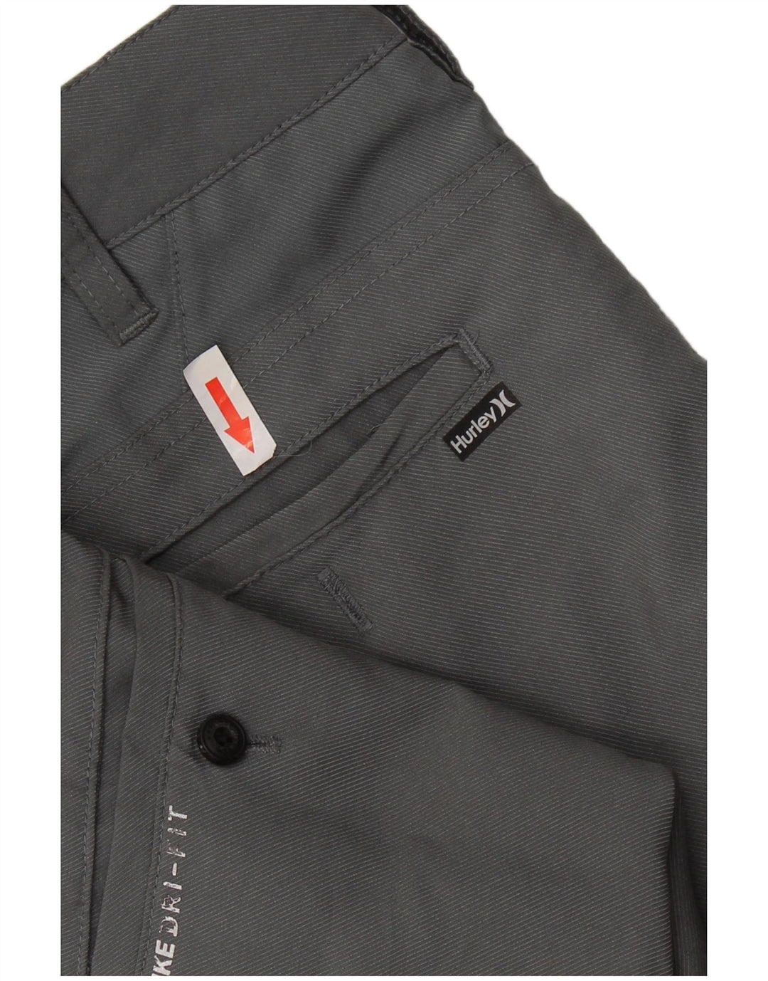 HURLEY Dri Fit Chino-Shorts für Jungen, 11–12 Jahre, W26, graues Polyester