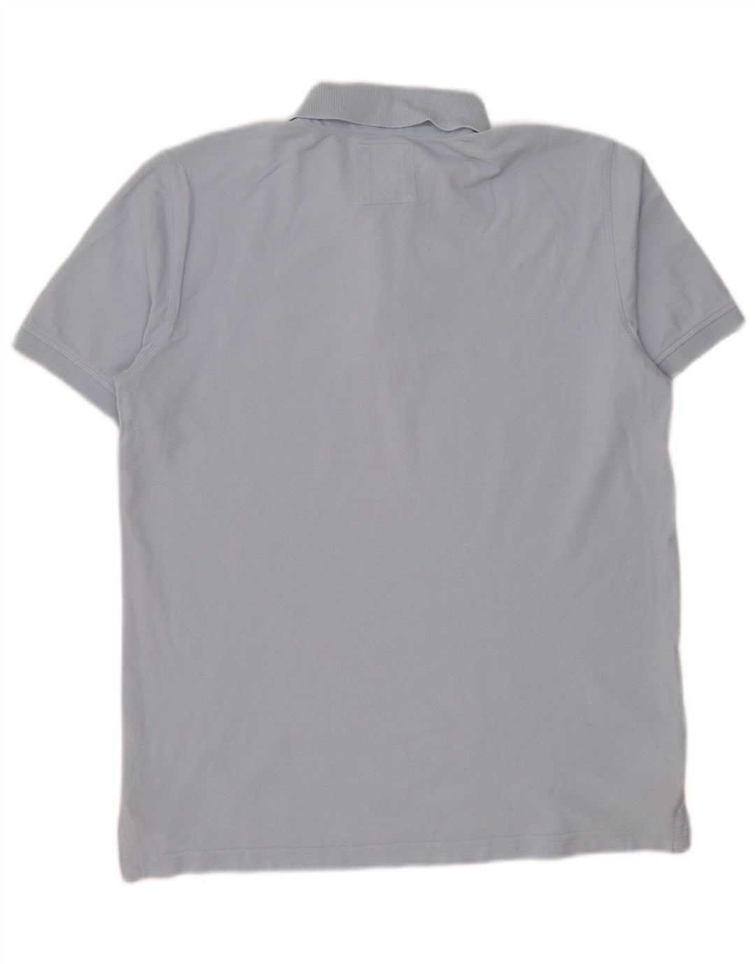 Crew Clothing Herren-Poloshirt aus mittelblauer Baumwolle