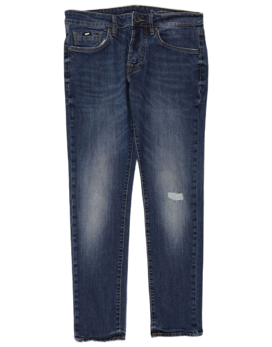 Gap Herren Distressed Slim Jeans W32 L32 Blaue Baumwolle