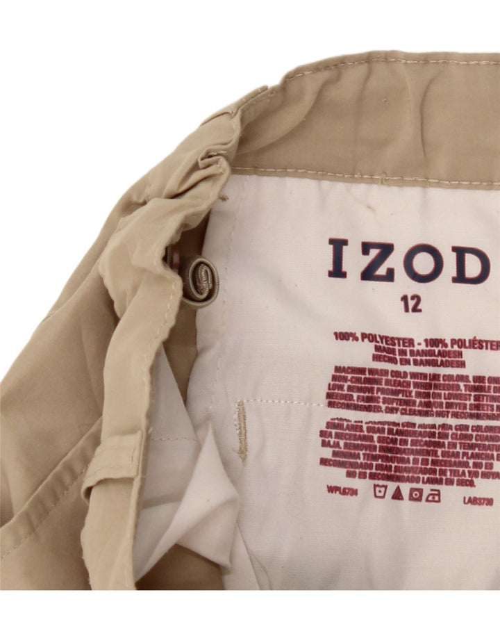 IZOD Girls Chino Shorts 11-12 Years W24  Beige Polyester Vintage Izod and Second-Hand Izod from Messina Hembry 