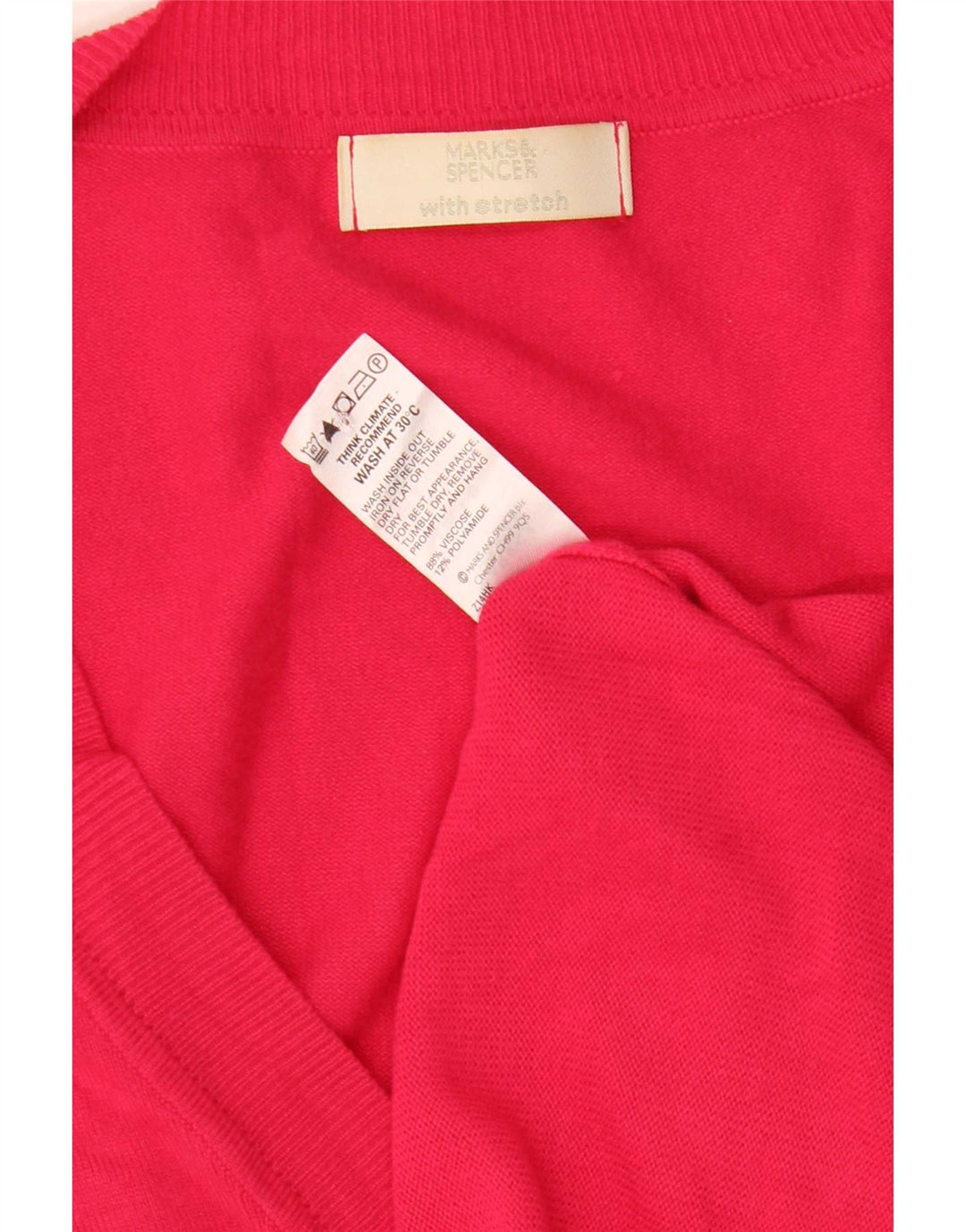 Marks & Spencer Damen-Cardigan-Pullover UK 8 Small Rosa Viskose