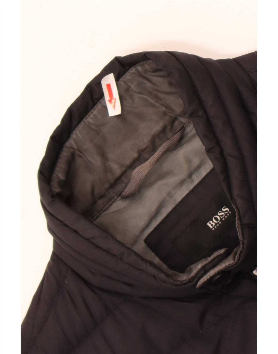 Hugo Boss Herren Wattierte Jacke EU 50 Large Schwarz Polyamid