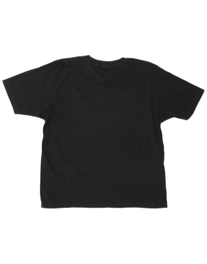 Champion Herren T-Shirt mit Grafik, mittelgroß, Schwarz