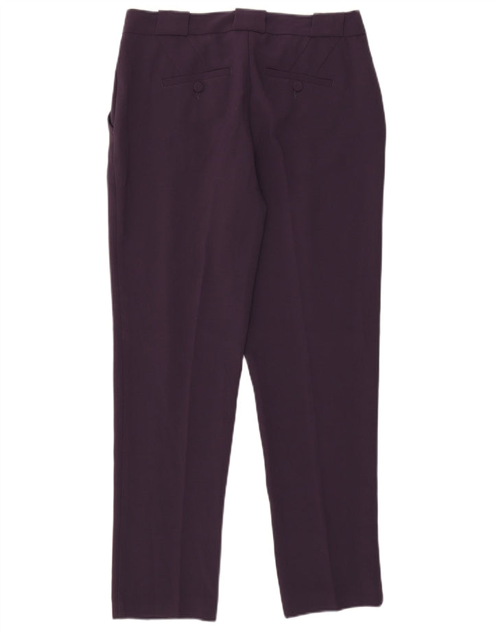 Benetton Slim Chino-Hose für Damen IT 42 Mittel W30 L28 Lila Polyester