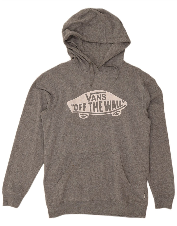 Vans Herren-Kapuzenpullover mit Grafik, Größe S, Grau, Baumwolle