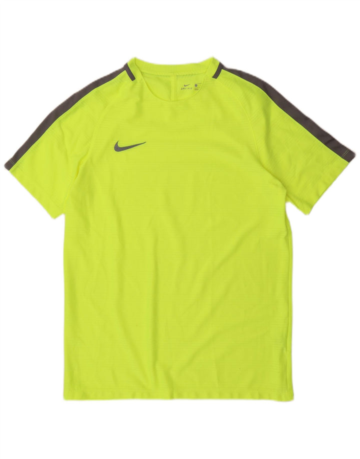 Nike Herren Dri Fit T-Shirt-Oberteil, großes grünes Farbblock-Polyester