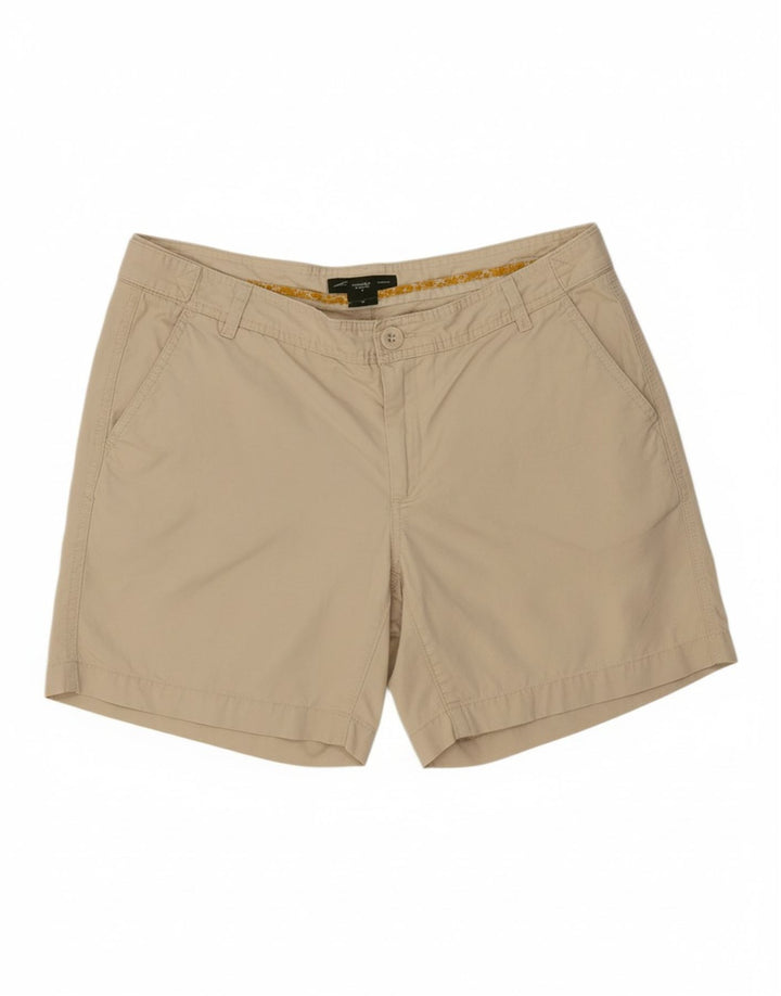 EDDIE BAUER Womens Chino Shorts US 8 Medium W34  Beige Cotton