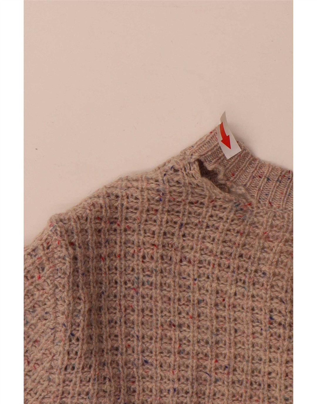 Marks & Spencer Damen-Cardigan-Pullover UK 14 Große grau gefleckte Wolle