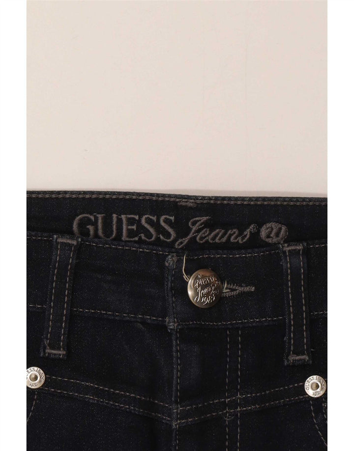 Guess Damen-Jeansrock W28, mittelmarineblaue Baumwolle