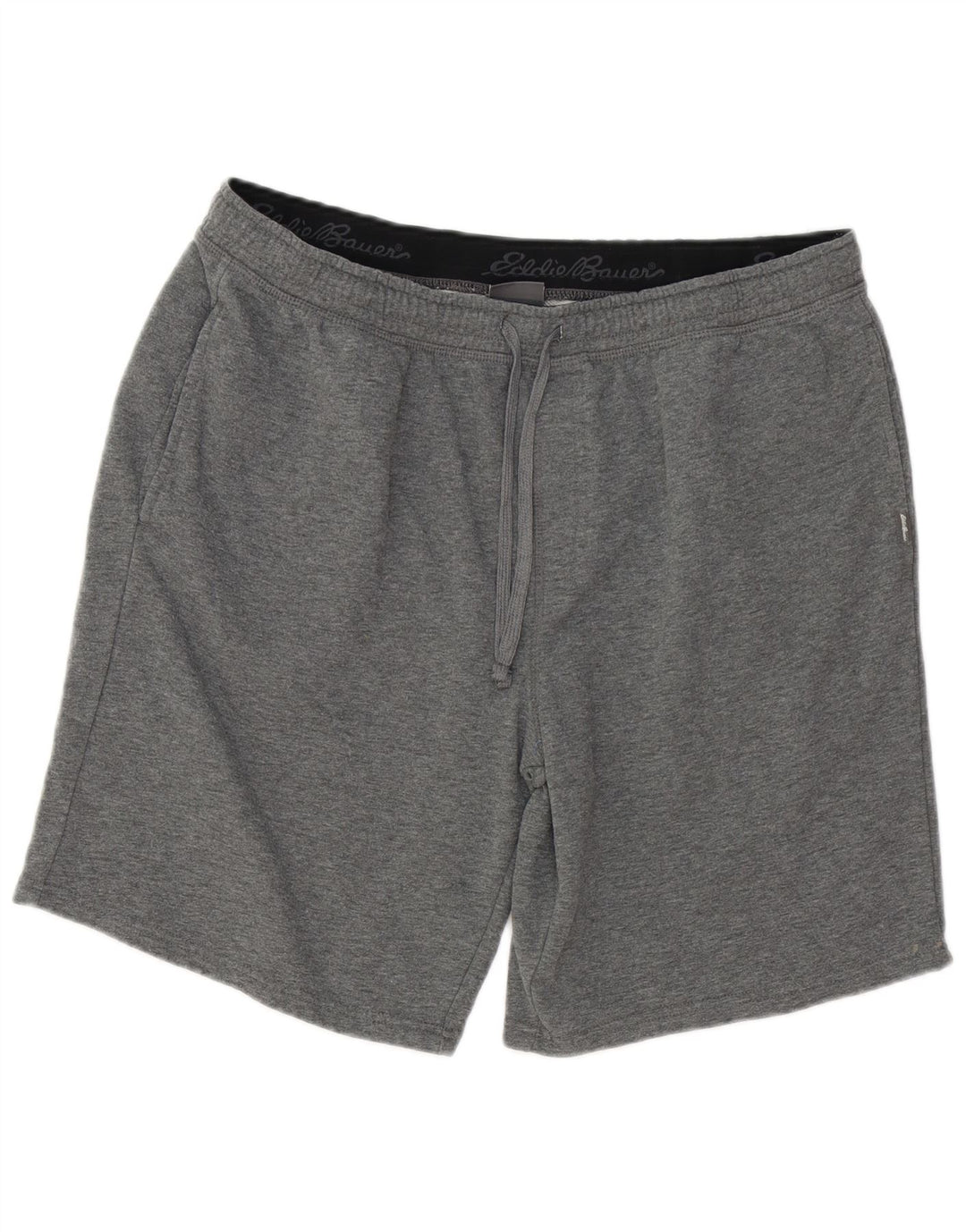 Eddie Bauer Herren-Sportshorts XL, grau gefleckte Baumwolle