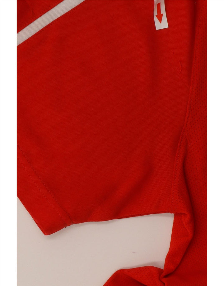 Puma Herren Grafik-T-Shirt-Oberteil Mittelroter Farbblock