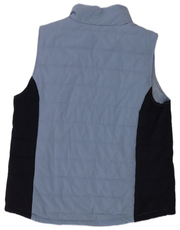 Hurley Wattierte Herrenweste UK 40, Größe L, Blau, Colourblock-Baumwolle