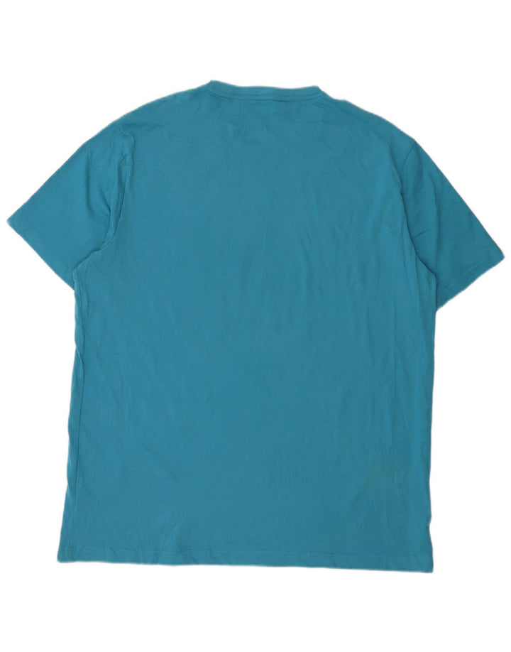 Mountain Warehouse Herren-T-Shirt mit Grafik, XL, Blau, Baumwolle