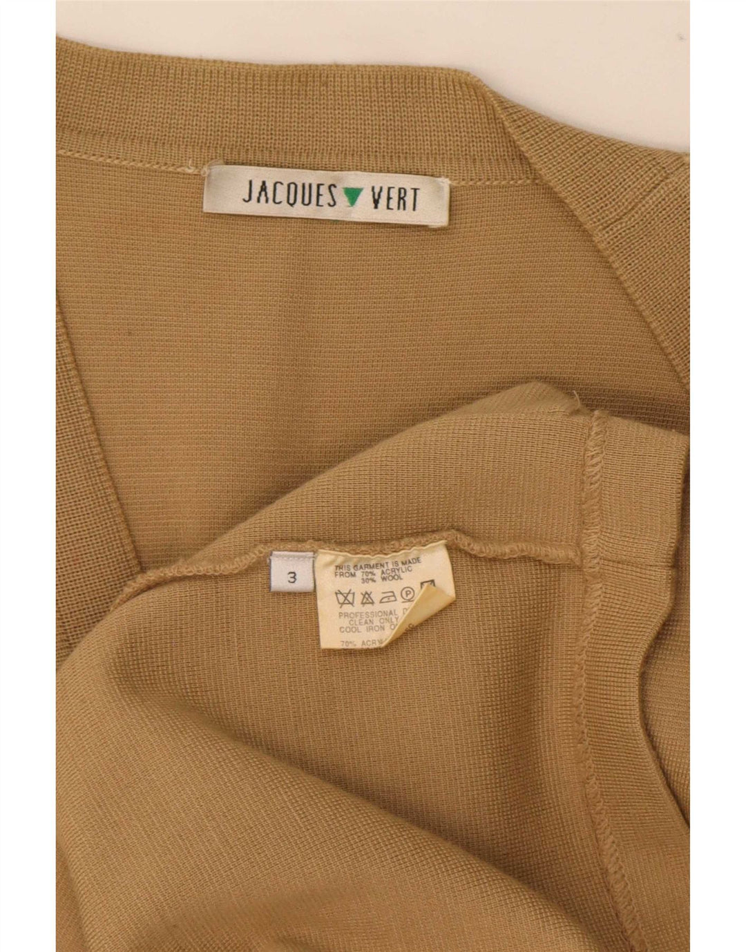 Jaques Vert Damen Longline Cardigan Pullover UK 16 Large Beige