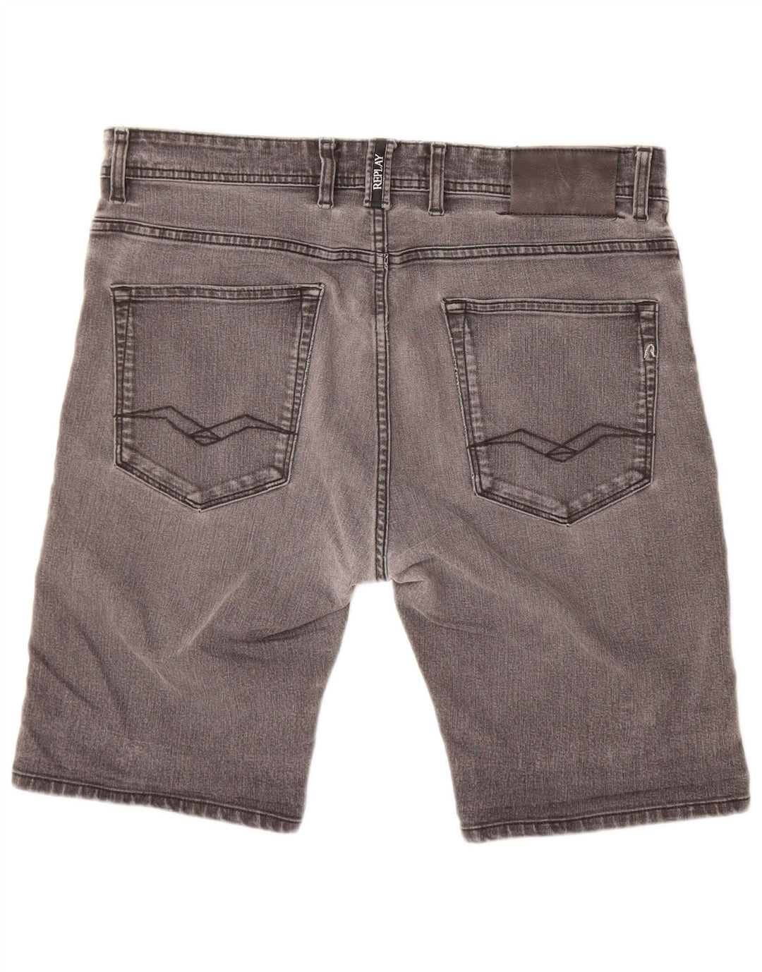 REPLAY Herren-Jeansshorts W34, Größe L, Grau, Baumwolle