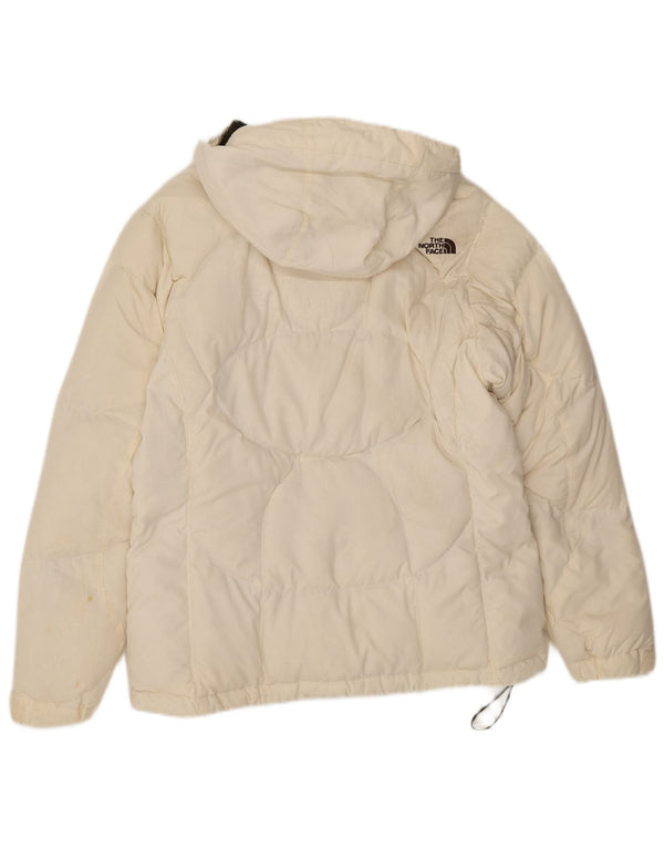 The North Face Wattierte Damenjacke mit Kapuze, UK 14, mittelweißes Nylon