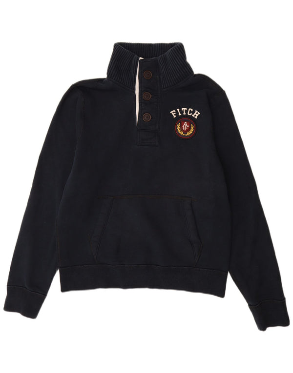 Abercrombie & Fitch Herren Muscle Graphic Sweatshirt Pullover XL Marineblau