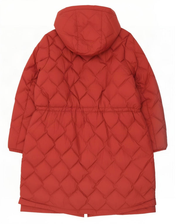 Marks & Spencer Wattierter Damenmantel mit Kapuze, UK 22 3XL, Rot, Polyamid