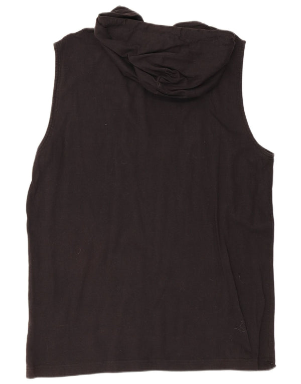 Champion Herren-Weste mit Kapuze und Grafik, XL, schwarze Baumwolle