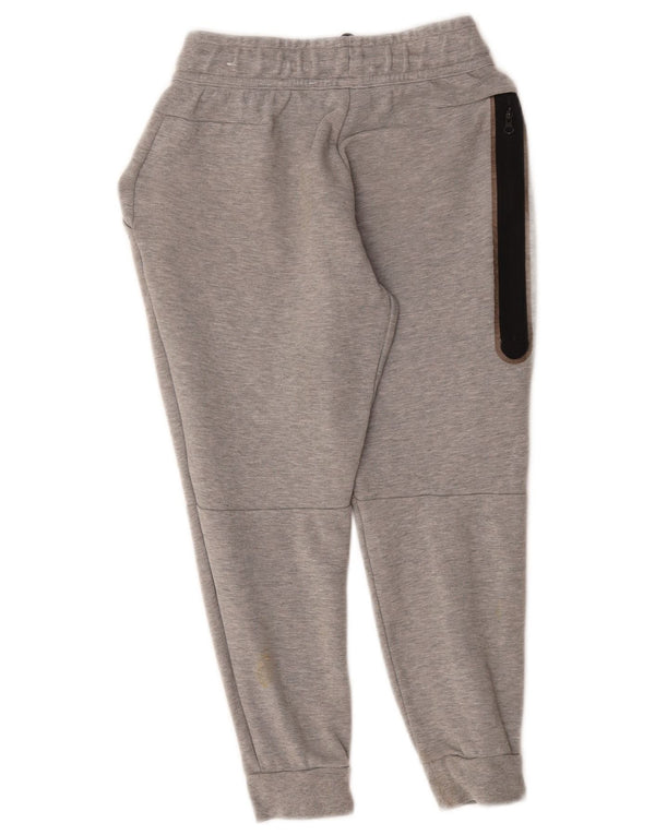 Nike Jungen-Trainingshose, Jogginghose, 8–9 Jahre, Größe S, grau gefleckte Baumwolle